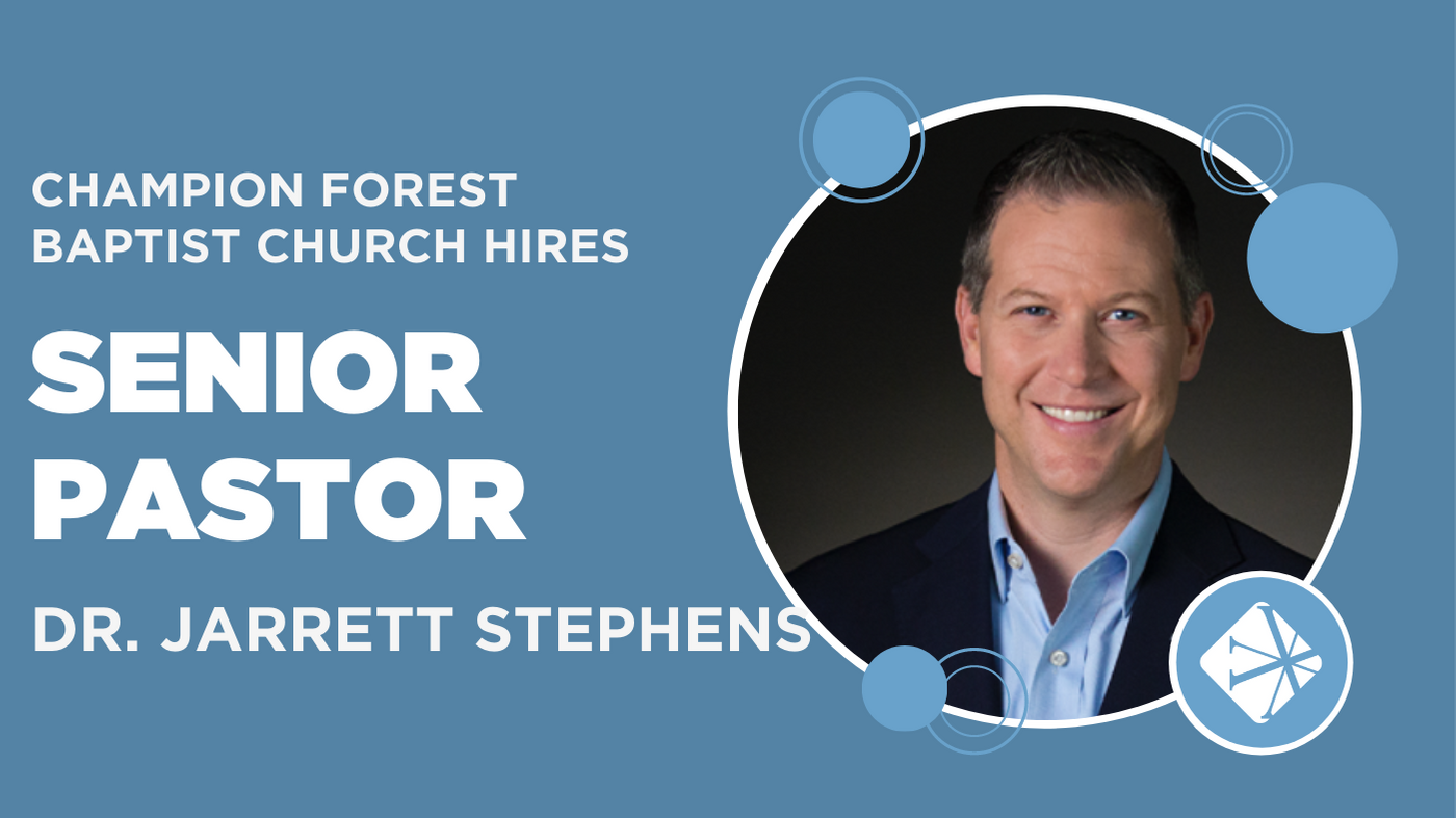 Champion Forest Hires Senior Pastor