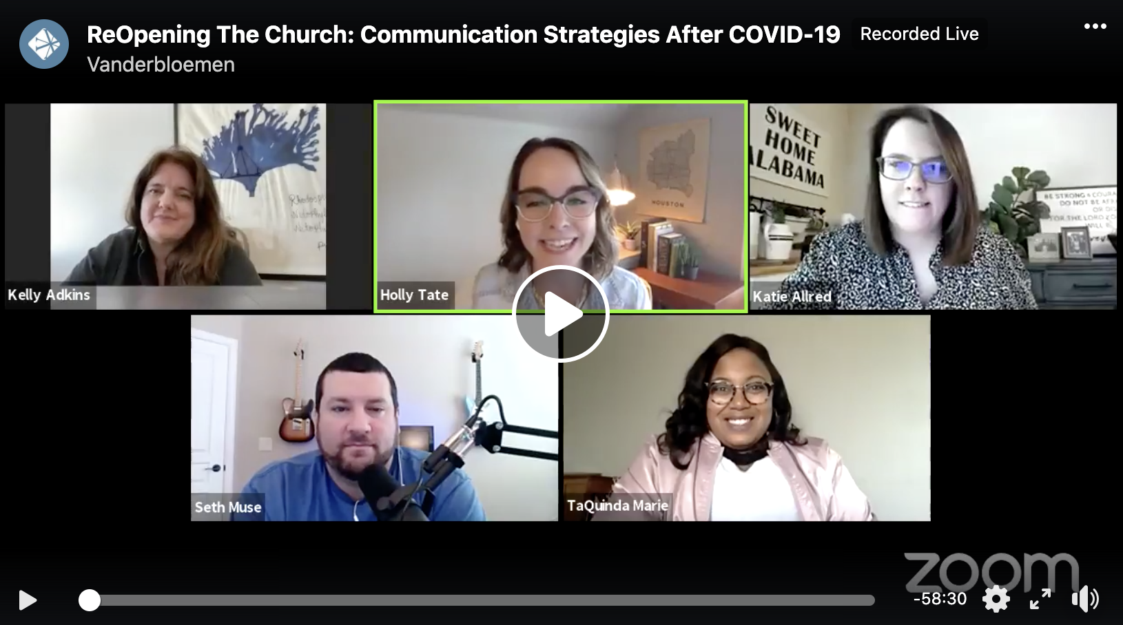 ReOpening The Church: Communication Strategies After COVID-19